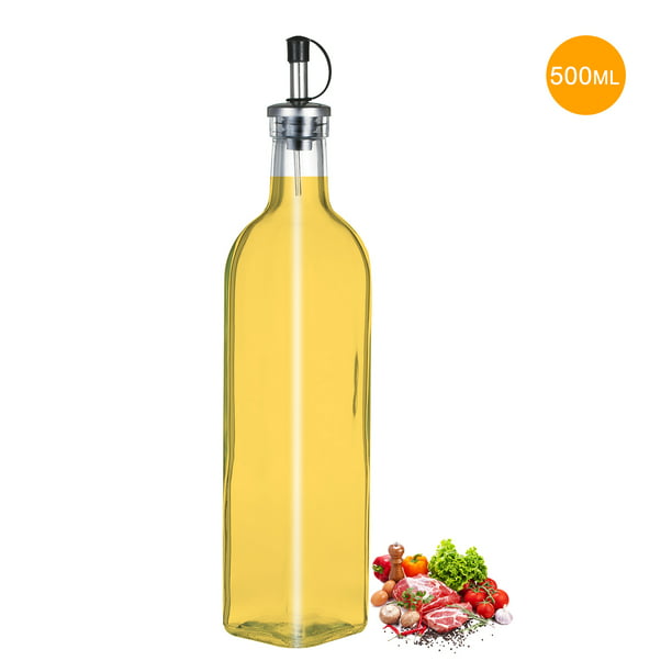 Glass Seasoning Bottle Kitchen Olive Oil Pot Soy Sauce Vinegar Pourer Dispenser